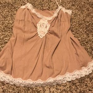 Sparkly beaded bling tank top